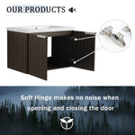 ZUN 30 Inch Bathroom Vanity With Resin Sink,Soft Close Doors,Float Mounting Design W999P204951