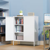 The metal storage locker, 40 inches high, comes with 2 doors and is suitable for homes, offices and T3421P312422