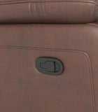 Genuine Leather Non-Power Reclining Sofa with Drop Down Table,Stainless Steel Cupholders and W1896115276