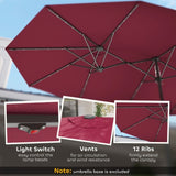 Outdoor beach umbrella/Double-Sided Sun Umbrella 70310462