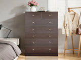 Brown particleboard with a textured melamine finish, 66*40*131cm, 52 drawer cabinet, matte gold 50861733