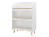 Kids Bookshelf, 3-Tier Bookcase, Book Organizer, toy Storage Cabinet Organizer, White 33748394