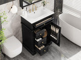 30" Bathroom Vanity with Sink, One Tip-out Drawer, Three Drawers, Door Shelf, Soft Closing Door, 08388650