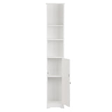 One Door & Three Layers Bathroom Cabinet White 99595390