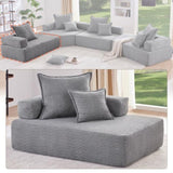 Lounge Frame for Oversized Modular U Shaped Sectional Sofa,Luxury Boucle Floor N723P167173