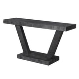 60 Inches Vintage Distressed Wood Entryway Bench with 2-Tier Solid Wood Veneer Storage Cabinet, W1445P287873