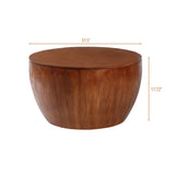 31.50"Vintage Style Bucket Shaped Coffee Table with storage function, for Office, Dining Room and W757119052