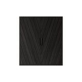 DANI 26" Wall-Mounted Striped Bathroom Cabinet with Doors and Shelf, Metal Handles, Storage Cabinet W2615P279443