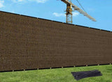 8'X50' brown HDPE Fence 94305779