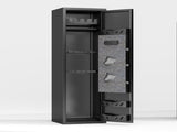 Gun Safe for Rifles & Handguns, Keypad Lock Security Storage Cabinet, Home Firearm Safe, Black, 13875645