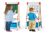 3-in-1 Wooden Kid's Easel NaturalBlue, Magnetic Chalkboard/Whiteboard 60 Accessories 76193261