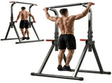 Foldable Pull Up Bar Standing Power Tower - Multi-Function Dip Station, 6-Level Adjustable Height 59919115
