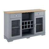 Modern Farmhouse Buffet Cabinet, Sideboard with 2 Drawers and Elegant Door Cabinets, Wine and W1758P147682