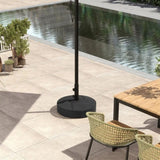 Black Heavy Duty Outdoor Umbrella Stand Base with Stand 01918130