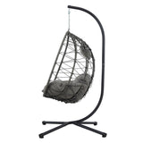 ZUN Egg Chair Stand Indoor Outdoor Swing Chair Patio Wicker Hanging Egg Chair Hanging Basket Chair 93466890