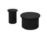 Coffee Table Set of 2 ,Round Coffee Table,Modern Side Tables Accent End Table for Living Room W688P248110