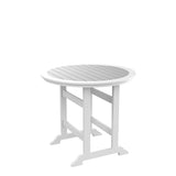 ZUN HDPE Bar Table, Dining Table, Patio Bar Set ,Counter Height Table For Outdoor White + Gray W120941925