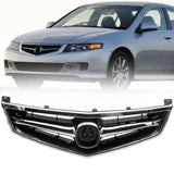 For 2006 2007 2008 Acura TSX Front Bumper Grille Grill W/Chrome Molding 4DR W1155P339604