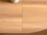 59 Inch Oval Dining Table for 4-6 Oval Table Kitchen Modern Oval Dining Room Table with 2-Layer W3081P338358