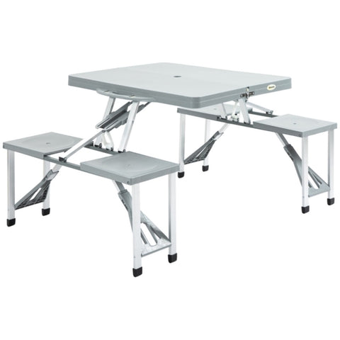 ZUN Portable Camping Table and Chairs / Dining Table （Prohibited by WalMart） 56235472