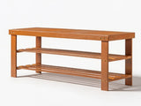 35.43"*11.02"*17.72" 3-Tier Bamboo Shoe Rack Walnut 28434386