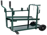 Heavy Duty 2-Tier Rolling Welding Cart Portable Storage Trolley with Wheels for MIG TIG ARC W465P409164