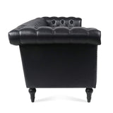 83.66 Inch Width Traditional Square Arm removable cushion 3 seater Sofa W68042996