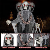 6.4 ft Halloween Standing Grim Reaper Automatic Arm Movement 08131336