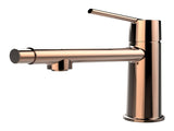 Rose Gold Single Handle Bathroom Faucet for 1 or 3 Holes ,Fountain and Flow Mode Two-in-one 54826662