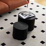 Nested table set 2 pieces, MDF coffee table set Living room/lounge area, black W2085123990
