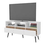 Picacho TV Stand with Multistorage, 3 Drawers and 3 Shelves, White Natural Oak . B128P263732