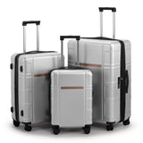 Luggage Expandable Suitcase PCABS 3 Piece Set with TSA Lock Spinner 67748170