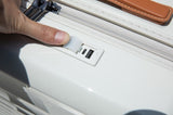 28" Luggage Lightweight Suitcase TSA Lock USB port Luggage Wheel lock Artificial leather Top handle W284P178346