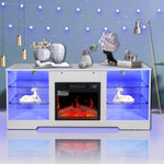 ZUN Fireplace TV Stand With 18 Inch Electric Fireplace Heater,Modern Entertainment Center for TVs up to W1625P152180