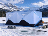 8-Person Pop-Up Ice Fishing Shelter, Insulated Ice Shanty Tent with 2 Doors & Carry Bag 28432417