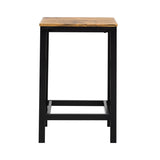 ZUN TREXM 5-Piece Compact Bar Table Set with Table and Stools - Modern Industrial Design, Space-Saving N715P173160D