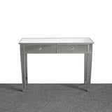 Mirrored Makeup Table Desk Vanity for Women with 2 Drawers 52698574