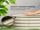 3.4' x 2' x 1' Raised Garden Bed Metal Planter Box with Safety Edging 29104311