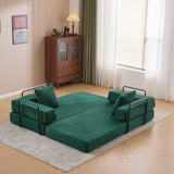 Floor,Compression Sofa,Convertible Floor Sofa Bed-with Pillow Back Support Armrest,Comfy Futon W3723P345018