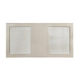 Modern Glamourous 1pc Dining Table with Separate Extension Leaf Cabriole Legs Insert Glass Panels B01152169