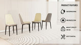 A set of 4 dining chair, modern style chair made of high-quality PU Leather fabric with thick soft W2189P168411