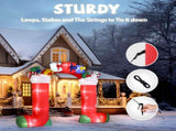 9ft 24W 11 LED Lights Christmas Sock Arch Holiday Arch Decoration 32628601