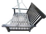 Front Porch Swing with Armrests, Wood Bench Swing with Hanging Chains,for Outdoor Patio ,Garden 39418244