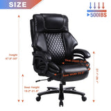 ZUN Vanbow.Office Chair.Heavy and tall adjustable executive Big and Tall Office Chair W1521102256