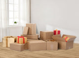 50pcs 12 "x 10" x 8 " 3mm thick corrugated cardboard box in kraft paper color 70489073