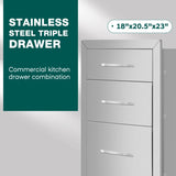 18"x23"x23" Drawer cabinets for outdoor kitchens or courtyards W3167P303256