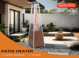 Patio Heater 48,000 BTU Heaters for Patio Propane with Detachable Wheels, Protective Cover, W3802P366686