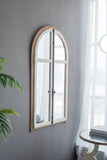 27.5" x 3" x 48" Arch Wood Wall Mirror W2078P153999