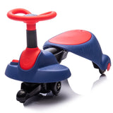 ZUN 6V Kids Ride On Electric Wiggle Car,Flashing & Shock absorbing PU Wheels For Effective Floor W1578P213378