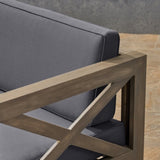 ALCOVE LSHAPE SOFA SET, DARK GREY 63714.00GDGRY
